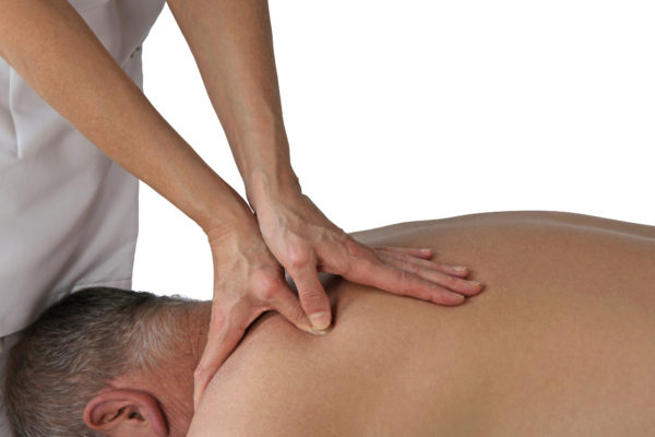 Man receiving Trigger Point Massage Therapy