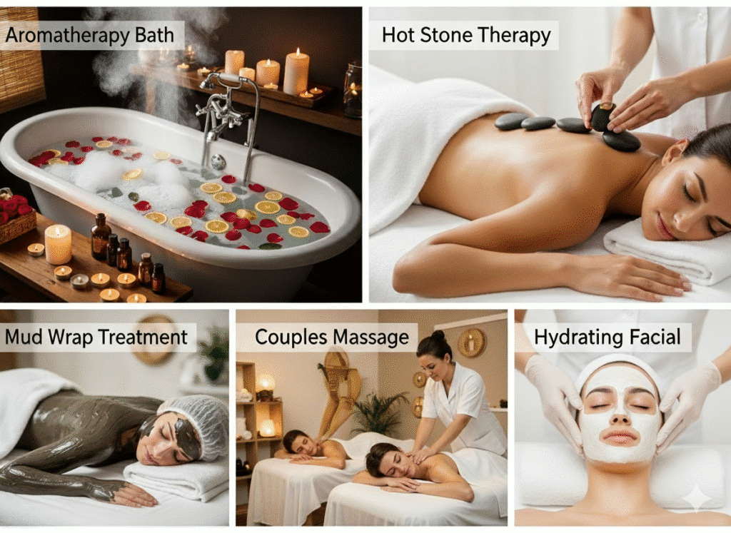relaxing spa treatments