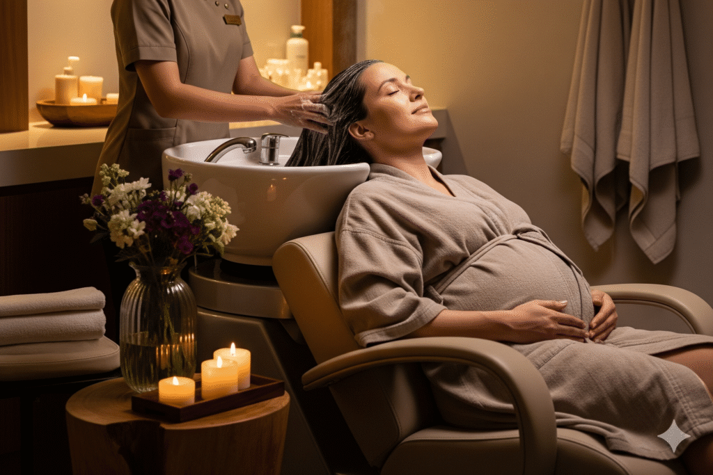 hair spa during pregnancy
